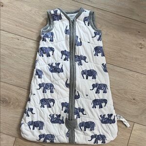 Elephant Parade Sleep Sack - Blue and Gray